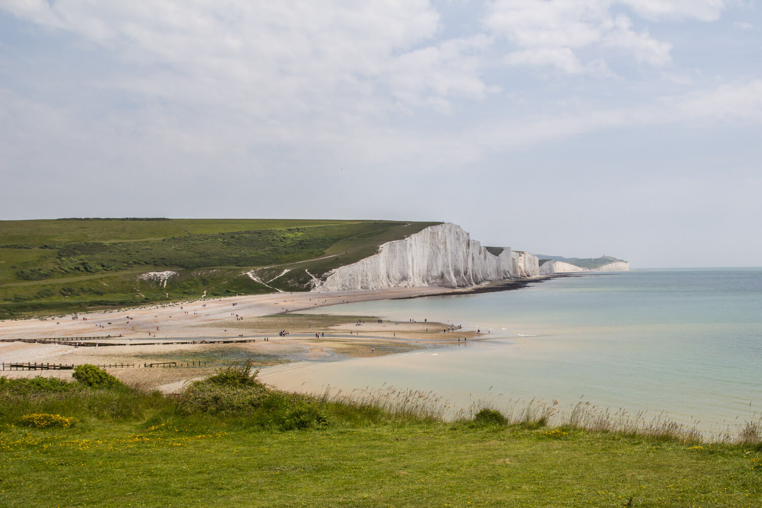 Seaford - Eastbourne, Seven Sisters Walk by a beautiful day