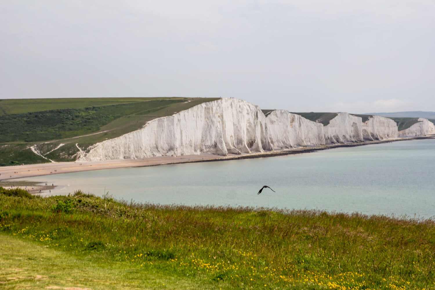 Seaford - Eastbourne, Seven Sisters Walk by a beautiful day