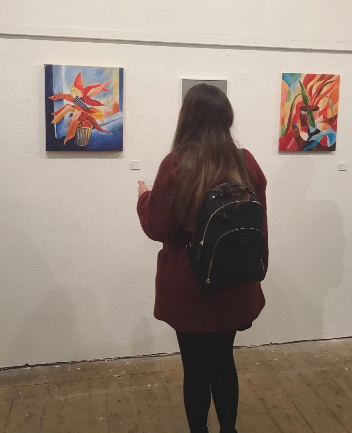 Looking at paintings