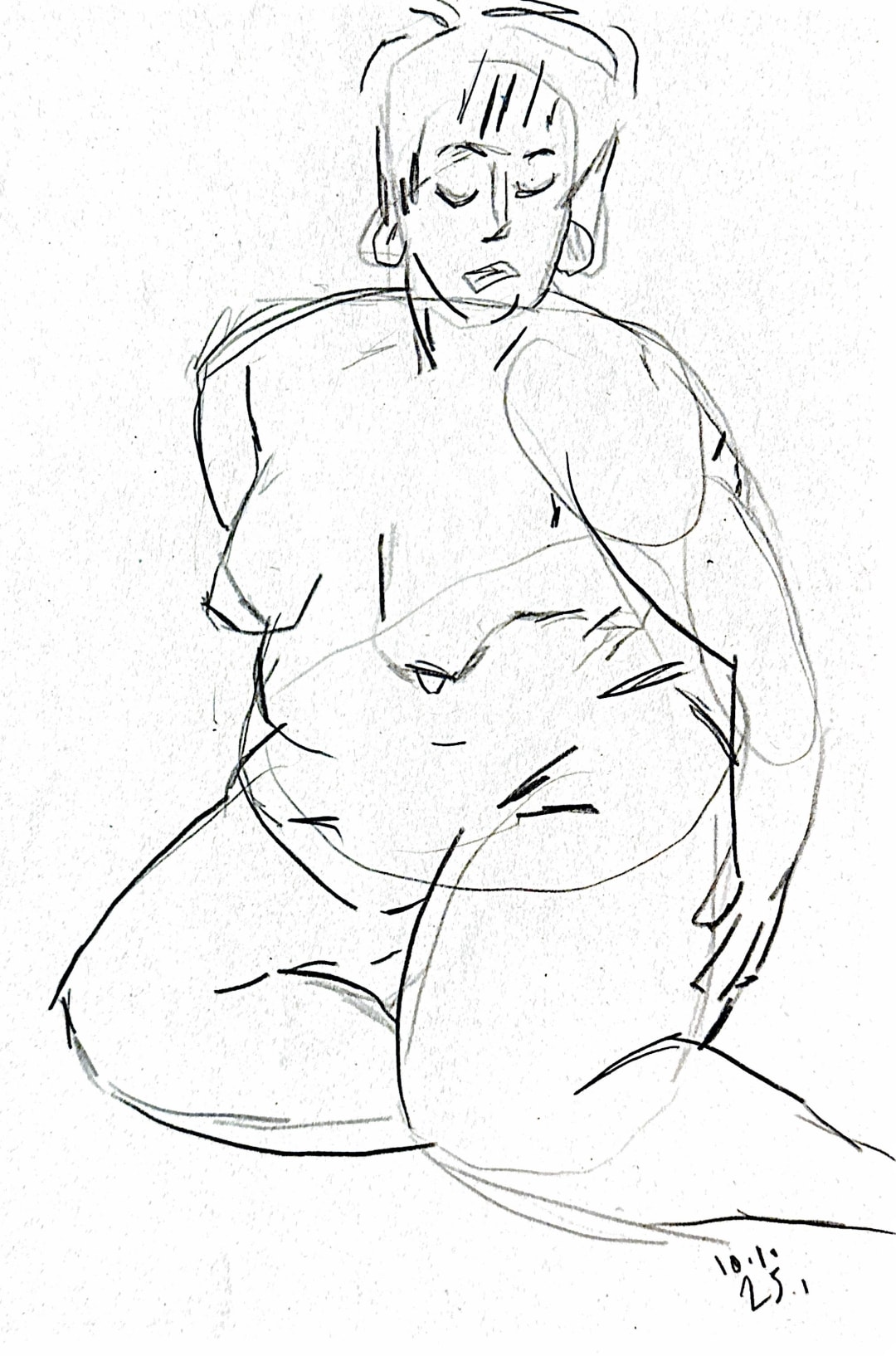 Life drawing study – 02