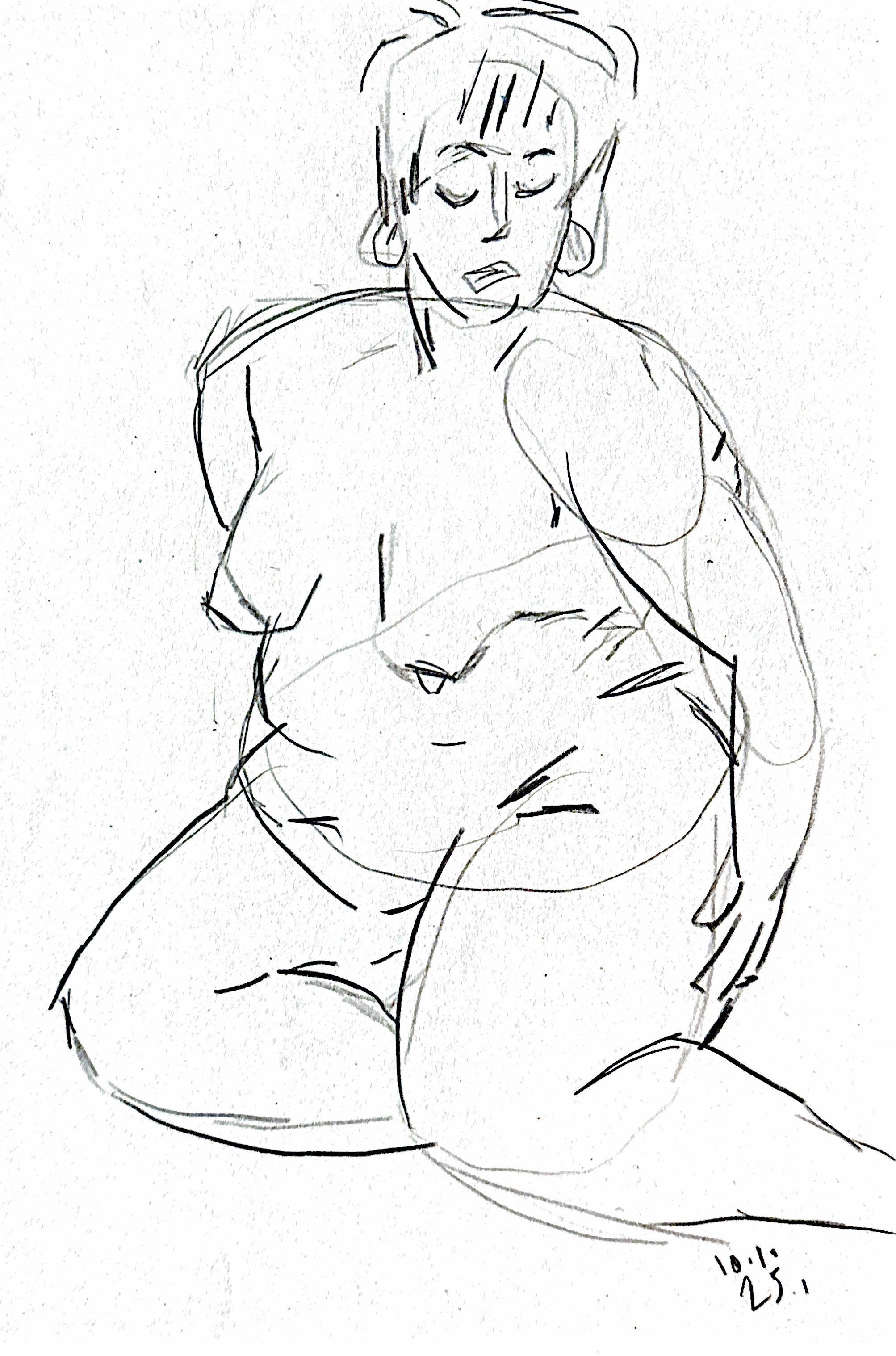 Life drawing study – 02
